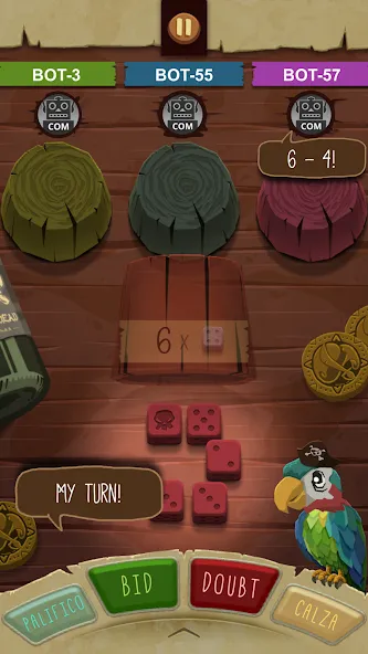 Скачать Pirate's Dice [MOD: безлимитные деньги и усиленные кости] на телефон — скриншот 3