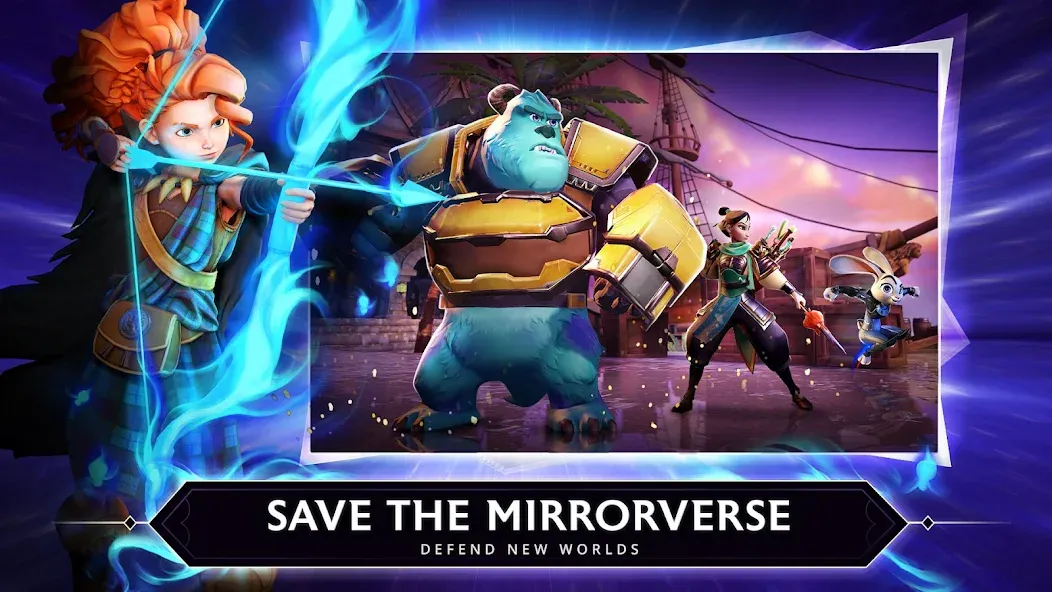 Disney Mirrorverse [MOD: безлимитные ресурсы и герои разблокированы] — Скачать бесплатно (APK) — скриншот 1