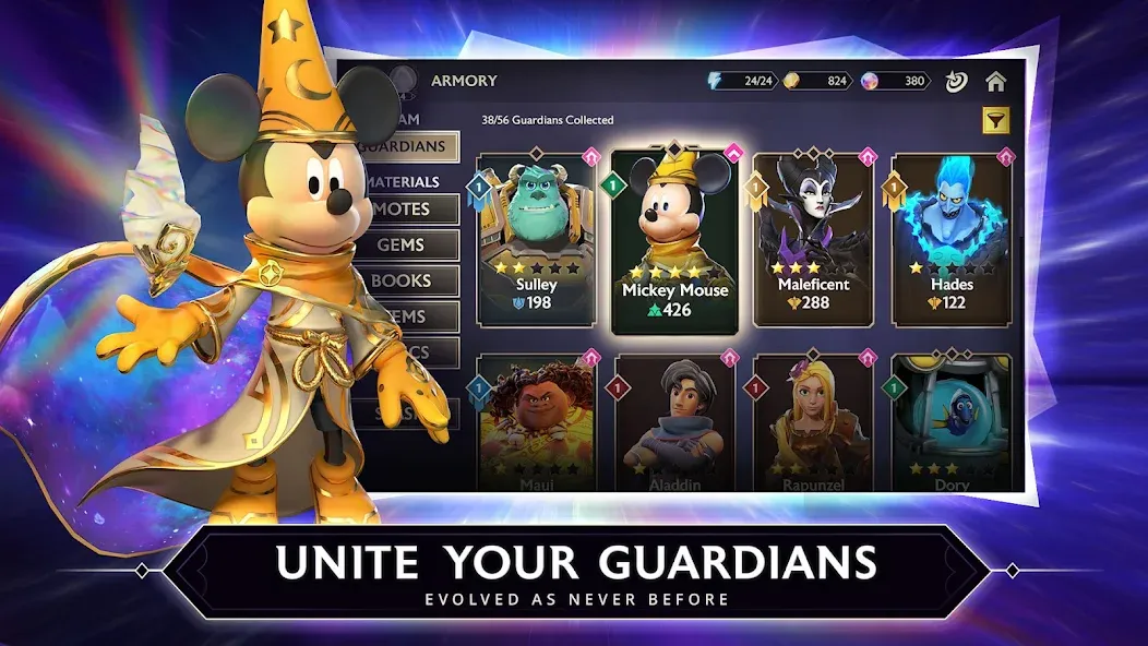 Disney Mirrorverse [MOD: безлимитные ресурсы и герои разблокированы] — Скачать бесплатно (APK) — скриншот 2