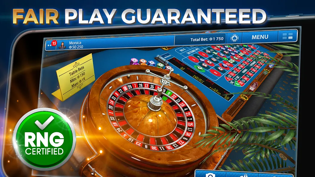 Скачать взлом Casino Roulette: Roulettist [MOD: безлимитные фишки и удача] — скриншот 1