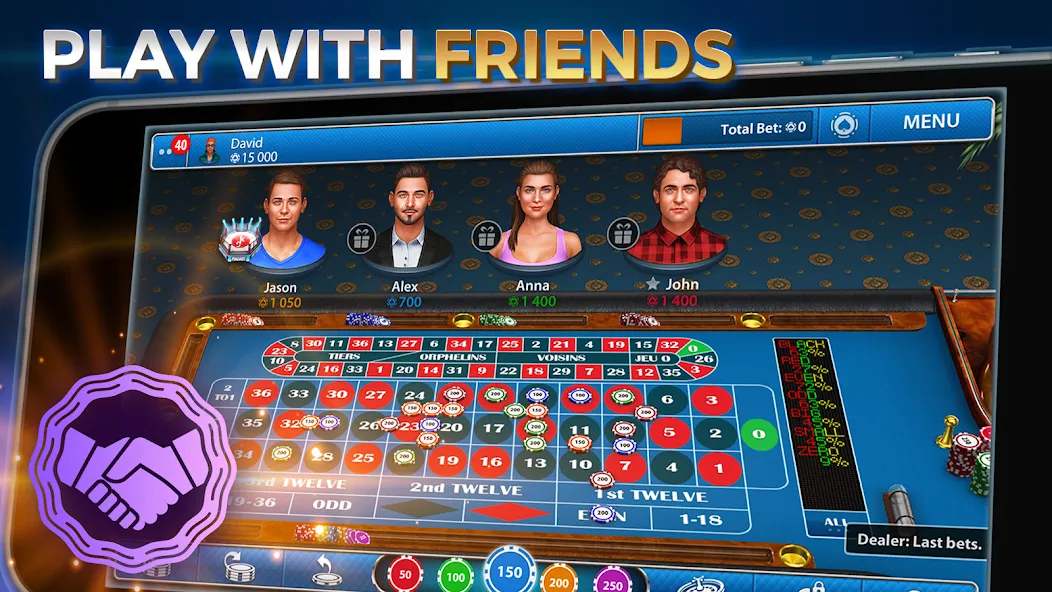Скачать взлом Casino Roulette: Roulettist [MOD: безлимитные фишки и удача] — скриншот 4