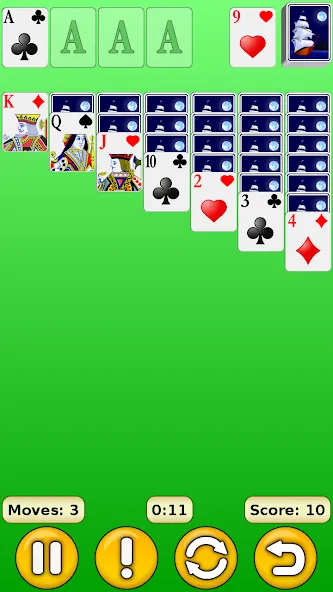 Solitaire [MOD: без рекламы и безлимитные подсказки] последняя версия — скриншот 1