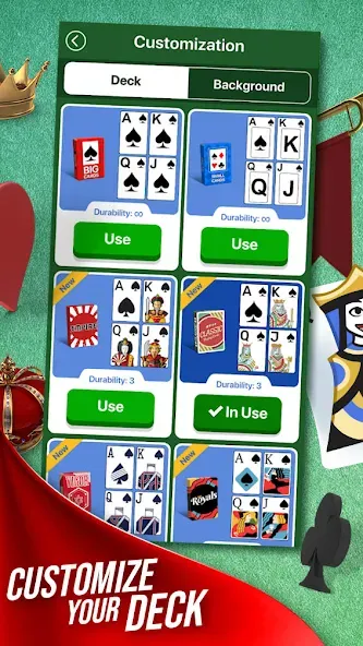 Скачать взлом Solitaire + Card Game by Zynga [MOD: без рекламы и безлимитные подсказки] — скриншот 4