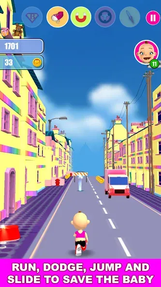 Скачать Baby Run The Babysitter Escape [MOD: открыты все уровни и скины] — скриншот 1
