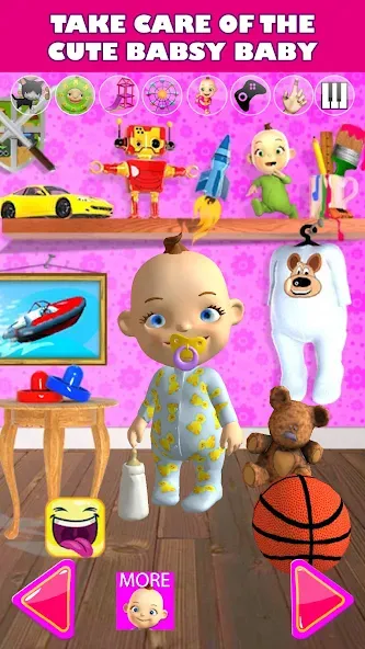 Talking Babsy Baby [MOD: без рекламы и все функции открыты] — Скачать бесплатно (APK) — скриншот 1