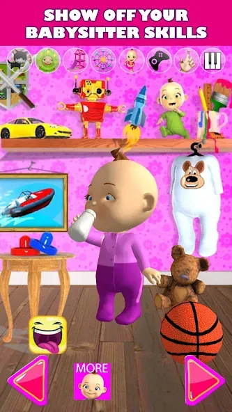 Talking Babsy Baby [MOD: без рекламы и все функции открыты] — Скачать бесплатно (APK) — скриншот 4