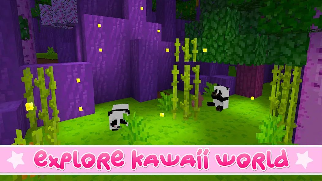 Взломанная Kawaii World - Craft and Build [MOD: новые блоки и бесплатное строительство] на Андроид — скриншот 3