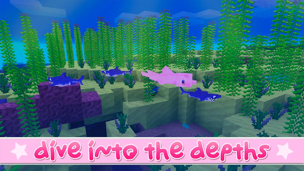 Взломанная Kawaii World - Craft and Build [MOD: новые блоки и бесплатное строительство] на Андроид — скриншот 5
