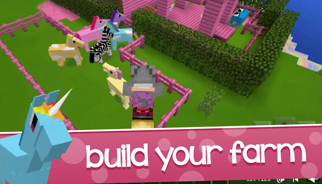 Взломанная Kawaii Craft World [MOD: милые блоки и безграничное строительство] на Андроид — скриншот 2