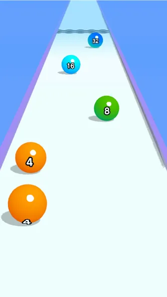 Ball Run 2048: merge number [MOD: без рекламы и много монет] (Бесплатно / APK) — скриншот 1