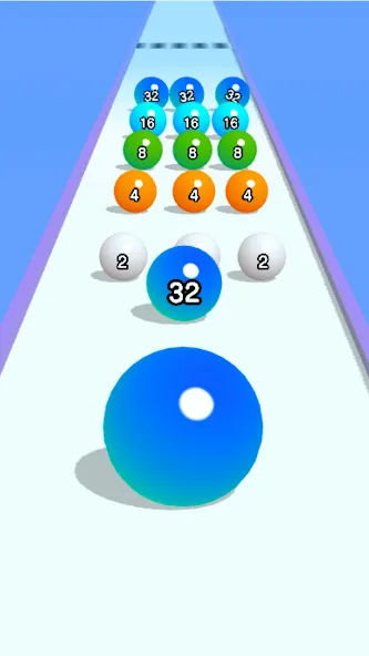 Ball Run 2048: merge number [MOD: без рекламы и много монет] (Бесплатно / APK) — скриншот 3