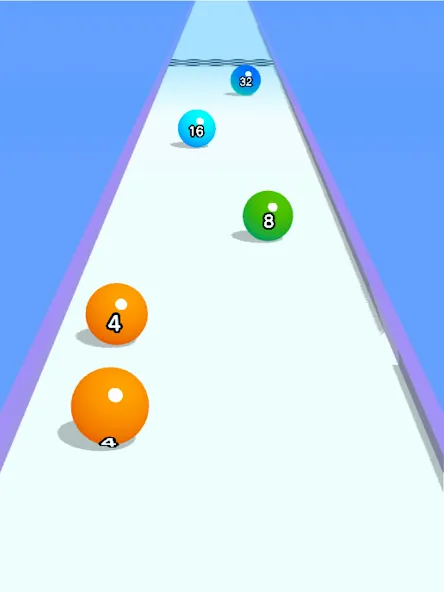 Ball Run 2048: merge number [MOD: без рекламы и много монет] (Бесплатно / APK) — скриншот 5