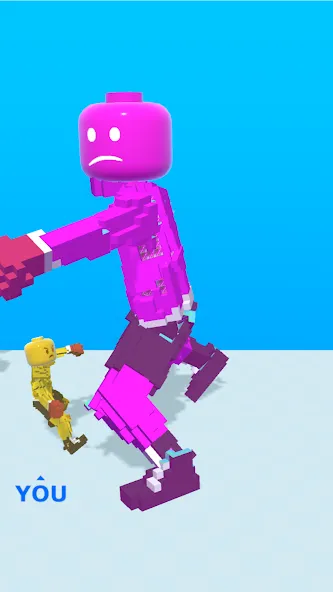 Взломанная Block Fighter: Boxing Battle [MOD: безлимитные деньги и улучшенные бойцы] на Андроид — скриншот 4