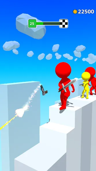 Gun Sprint [MOD: много денег и быстрое прохождение] последняя версия — скриншот 2