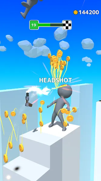 Gun Sprint [MOD: много денег и быстрое прохождение] последняя версия — скриншот 3