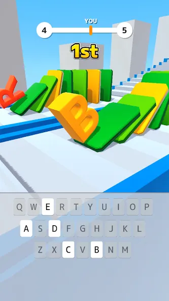 Type Spin: alphabet run game [MOD: без рекламы и бесконечные жизни] последняя версия — скриншот 1