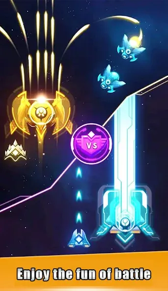 Скачать взлом Galaxy Attack - space shooting [MOD: безлимитные деньги и патроны] — скриншот 3