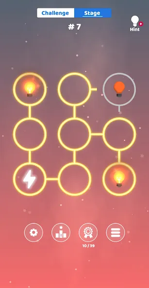 Скачать взлом All Lights Connect : Puzzle [MOD: открыты все уровни и подсказки] — скриншот 1