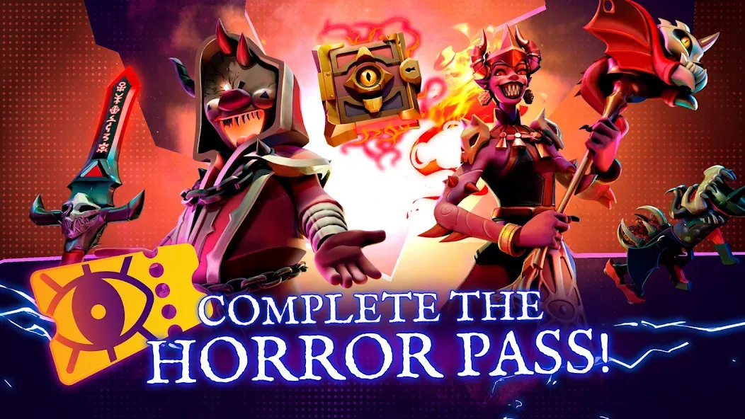 Скачать взлом Horror Brawl [MOD: безлимитные монеты и разблокированы персонажи] — скриншот 5