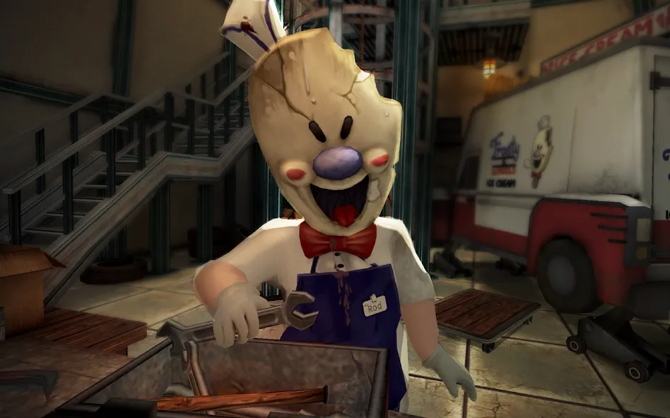 Ice Scream 4: Rod's Factory [MOD: безлимитные деньги и все уровни] на Андроид — скриншот 2