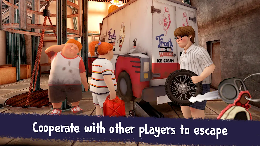 Ice Scream United: Multiplayer [MOD: безлимитные жизни и все персонажи открыты] (Бесплатно / APK) — скриншот 1