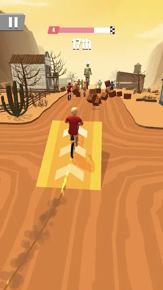 Bike Rush [MOD: безлимитные деньги и ускорение байка] (Бесплатно / APK) — скриншот 1