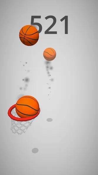 Взломанная Dunk Hoop [MOD: безлимитные деньги и высокая точность] на Андроид — скриншот 2