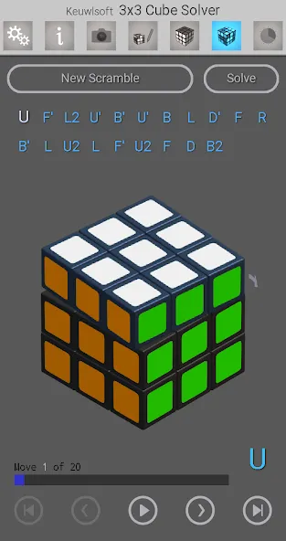 Скачать 3x3 Cube Solver [MOD: все функции доступны бесплатно] на телефон — скриншот 4