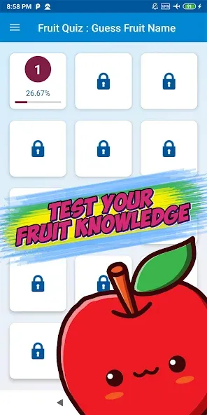 Guess the fruit name game [MOD: безлимитные подсказки и открыты все фрукты] — Скачать бесплатно (APK) — скриншот 2