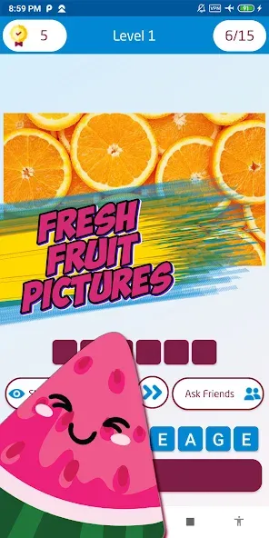 Guess the fruit name game [MOD: безлимитные подсказки и открыты все фрукты] — Скачать бесплатно (APK) — скриншот 4