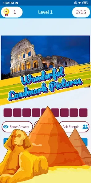 Guess the famous place [MOD: открыты все известные места] последняя версия — скриншот 4