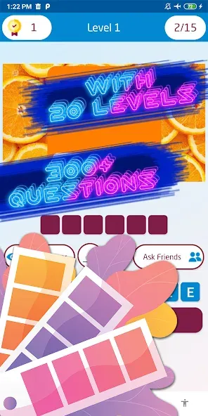Guess the color game [MOD: безлимитные подсказки и попытки] — Скачать бесплатно (APK) — скриншот 3