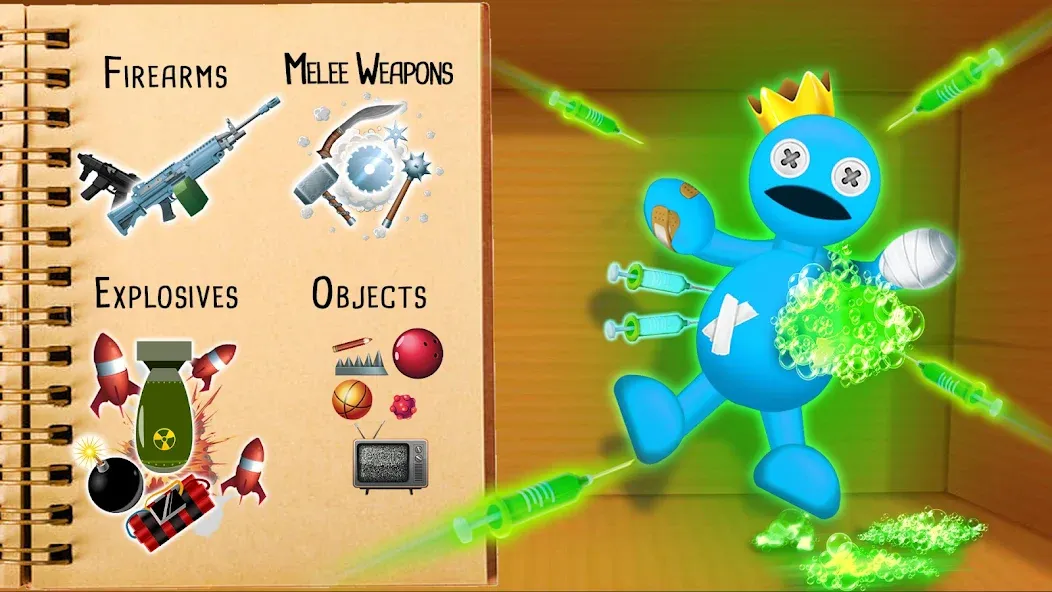 Kick The Rainbow Monster [MOD: безлимитные монеты и энергия] на Андроид — скриншот 2