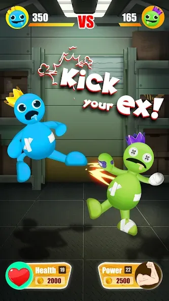 Kick The Rainbow Monster [MOD: безлимитные монеты и энергия] на Андроид — скриншот 3