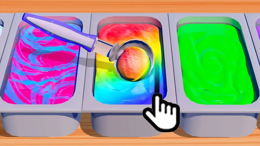 Взломанная Ice Cream Games: Rainbow Maker [MOD: безлимитные монеты и всё открыто] на Андроид — скриншот 3