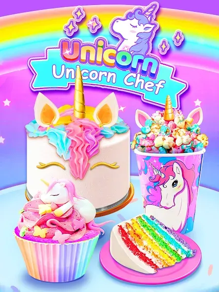 Скачать взлом Girl Games: Unicorn Cooking [MOD: разблокированы все рецепты и украшения] — скриншот 3