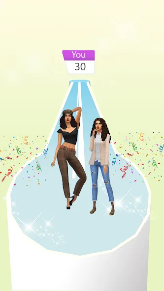 Взломанная Fashion Battle - Girl Dress Up [MOD: безлимитные деньги и все наряды] на Андроид — скриншот 2