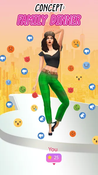 Взломанная Fashion Battle - Girl Dress Up [MOD: безлимитные деньги и все наряды] на Андроид — скриншот 4