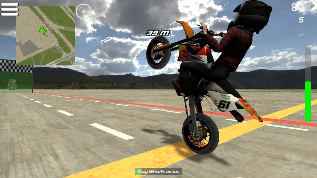 Wheelie King 5 [MOD: безлимитные деньги и топливо] (Бесплатно / APK) — скриншот 1