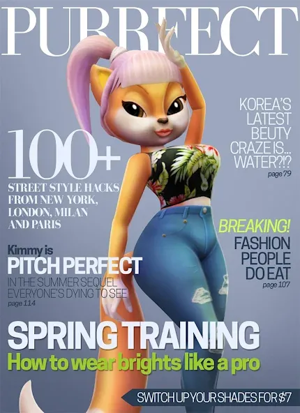 Talking Cat Kimmy Superstar [MOD: безлимитные монеты и все наряды] последняя версия — скриншот 2