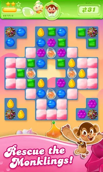 Candy Crush Jelly Saga [MOD: безлимитные бустеры и жизни] последняя версия — скриншот 3