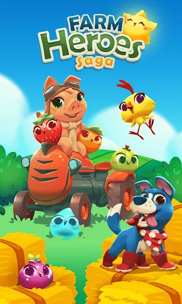 Скачать Farm Heroes Saga [MOD: безлимитные жизни и бустеры] — скриншот 1