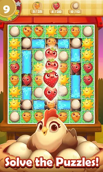 Скачать Farm Heroes Saga [MOD: безлимитные жизни и бустеры] — скриншот 4