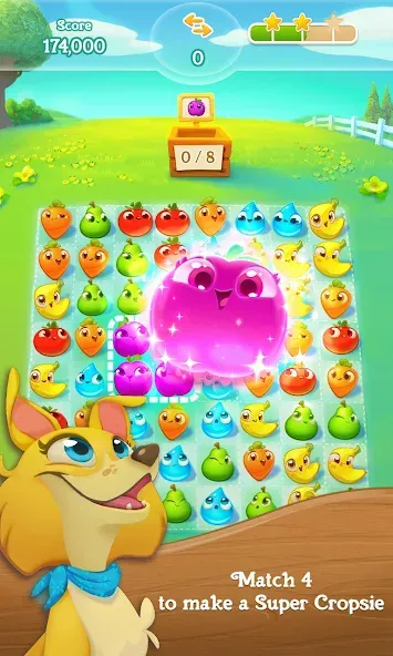 Farm Heroes Super Saga [MOD: безлимитные жизни и усилители] последняя версия — скриншот 1
