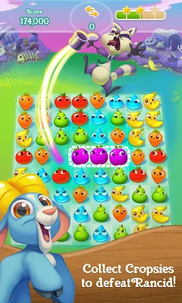 Farm Heroes Super Saga [MOD: безлимитные жизни и усилители] последняя версия — скриншот 3