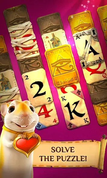Взломанная Pyramid Solitaire Saga [MOD: безлимитные подсказки и жизни] на Андроид — скриншот 2