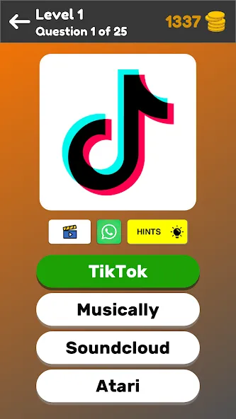 Скачать Logo Game: Multiple Choice [MOD: открыты все логотипы и подсказки] на телефон — скриншот 1