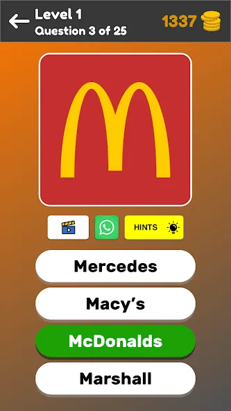 Скачать Logo Game: Multiple Choice [MOD: открыты все логотипы и подсказки] на телефон — скриншот 3