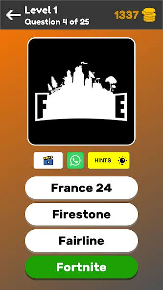 Скачать Logo Game: Multiple Choice [MOD: открыты все логотипы и подсказки] на телефон — скриншот 4