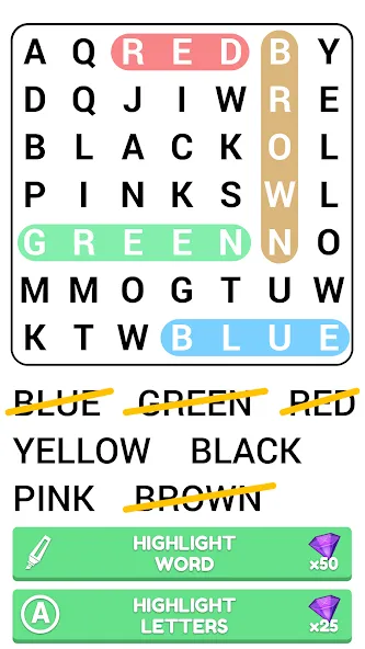 Скачать Word Search Puzzle Game [MOD: без рекламы и подсказки доступны] — скриншот 2